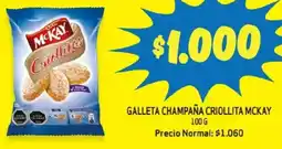 Alvi Mckay galleta champaña criollita oferta