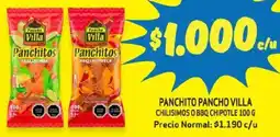 Alvi Panchito pancho villa chilisimos o bbq chipotle oferta