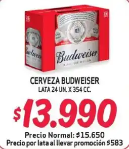 Alvi Budweiser cerveza oferta