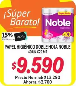 Alvi Noble papel higiénico doble hoja oferta