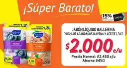Alvi Ballerina jabón líquido yoghurt arándanos o avena y aceite oferta