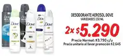 Alvi Dove desodorante aerosol variedades oferta