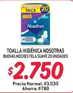 Alvi Nosotras toalla higiénica buenas noches tela suave oferta