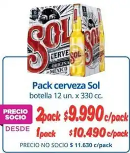 Alvi Sol pack cerveza botella oferta