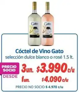 Alvi Gato cóctel de vino selección dulce blanco o rosé oferta