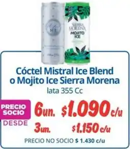 Alvi Mistral ice blend cóctel o mojito ice sierra morena lata oferta