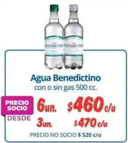 Alvi Benedictino agua con o sin gas oferta