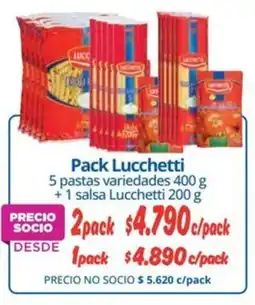Alvi Lucchetti pastas + salsa oferta