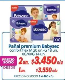 Alvi Babysec pañal premium confort flex oferta