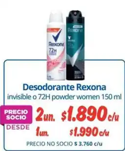 Alvi Rexona desodorante invisible o 72h powder women oferta