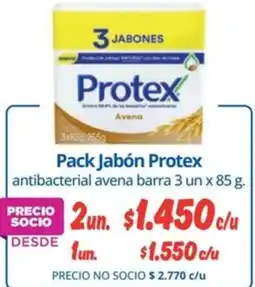 Alvi Protex pack jabón antibacterial avena barra oferta