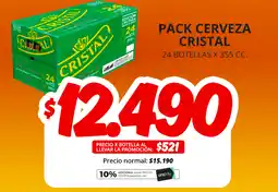Unimarc Cristal cerveza oferta