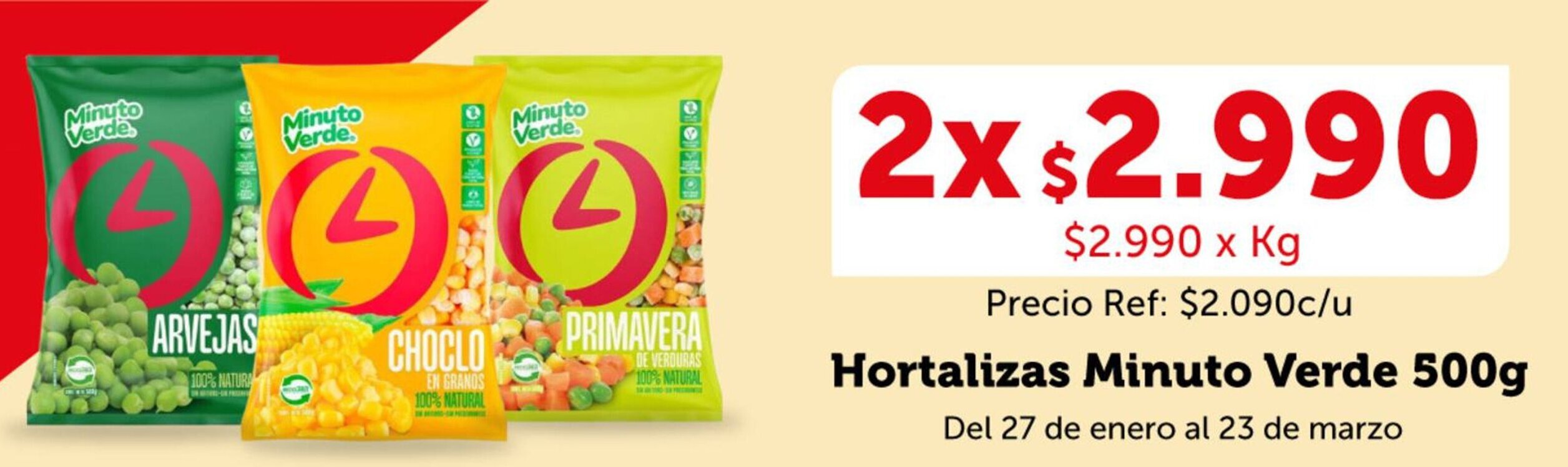 Santa Isabel Hortalizas Minuto Hortalizas Minuto Verde 500g oferta