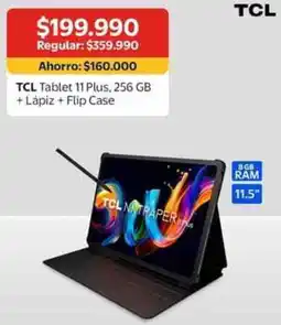Lider Tcl tablet 11 plus+ lápiz + flip case oferta