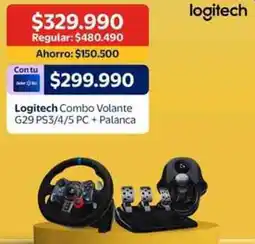 Lider Logitech combo volante G29 PS3/4/5 PC + palanca oferta