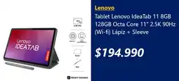 Lider Lenovo tablet lenovo ideatab oferta