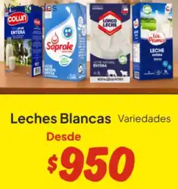 Unimarc Leches blancas variedades oferta