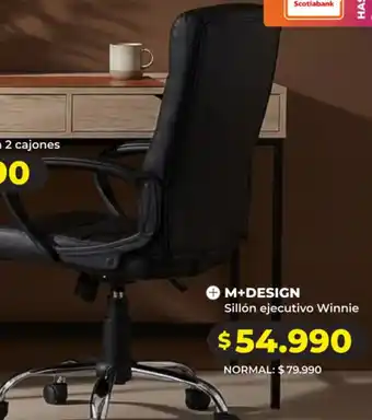 M+DESIGN Sillón ejecutivo Winnie