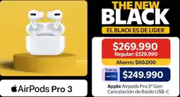 Lider Apple AirPods Pro 3 oferta
