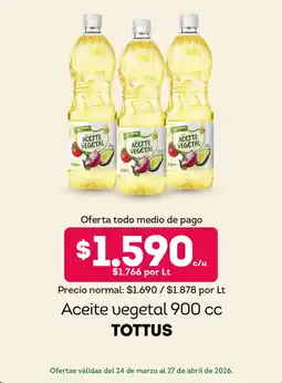 Tottus Tottus aceite vegetal oferta