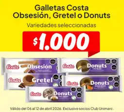 Unimarc Costa Obsesión, Gretel o Donuts oferta