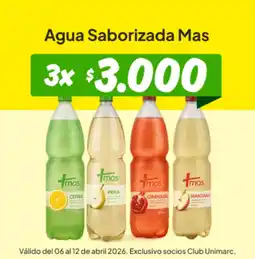 Unimarc Mas agua saborizada oferta