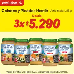 Unimarc Naturnes colados y picados oferta