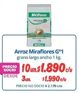 Alvi Miraflores Gº1 arroz grano largo ancho oferta