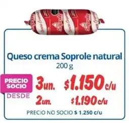 Alvi Soprole queso crema Queso crema Soprole natural oferta