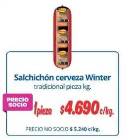 Alvi Winter salchichón cerveza oferta