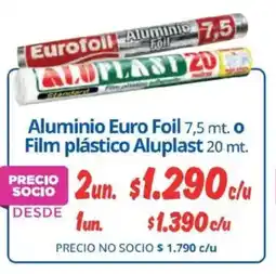 Alvi Aluplast aluminio euro foil o film plastico oferta