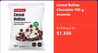 Acuenta cereal bolitas chocolate