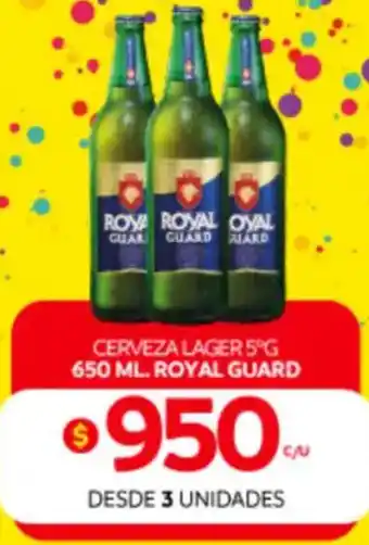 Royal guard cerveza lager 5°g
