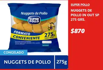 Super pollo nuggets de pollo