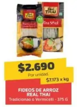 Super Ganga Real thai fideos de arroz oferta