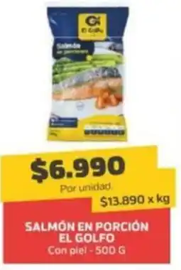 Super Ganga El golfo salmón en porción oferta