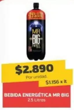 Super Ganga Mr big bebida energética oferta