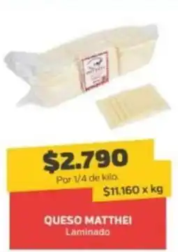 Super Ganga Matthei laminado queso oferta
