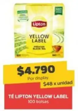 Super Ganga Yellow label té lipton oferta