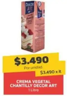 Super Ganga Decor art crema vegetal chantilly oferta