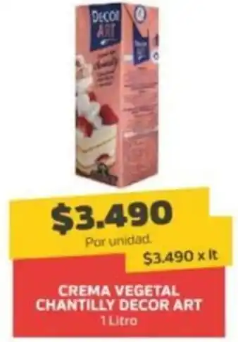 Decor art crema vegetal chantilly