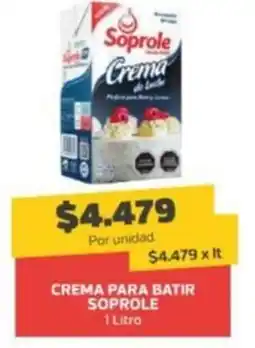 Super Ganga Soprole crema para batir oferta