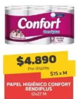 Super Ganga Confort papel higiénico rendiplus oferta
