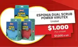 Super Ganga Virutex esponja dual scrub power oferta
