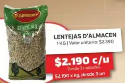 Super Ganga D'almacen lentejas oferta