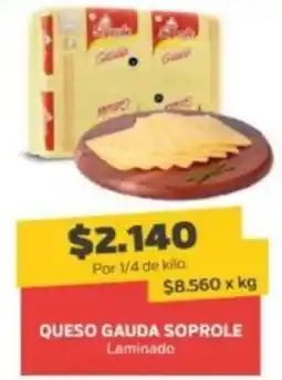 Super Ganga Soprole queso gauda laminado oferta