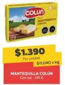 Super Ganga Colun mantequilla oferta