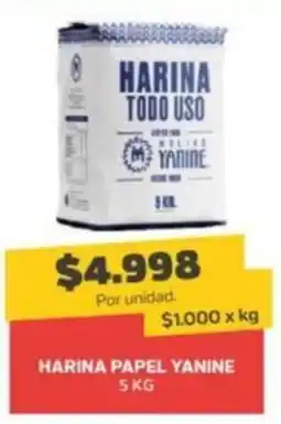 Super Ganga Yanine harina papel oferta