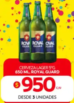 Central Mayorista Royal guard cerveza lager 5°g oferta