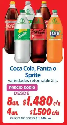 Alvi Coca Cola, Fanta o Sprite oferta